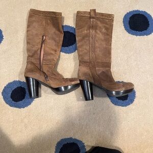 Biviel Brown Suede Women's Boots